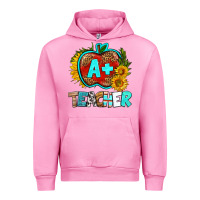 Fuchsia Pink a+ teacher apple Urban Hoodie - BundleAndBundleShop