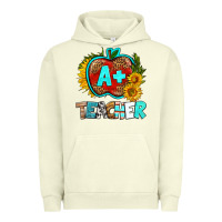 Pigment Pistachio a+ teacher apple Urban Hoodie - BundleAndBundleShop