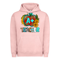 Pigment Salmon a+ teacher apple Urban Hoodie - BundleAndBundleShop