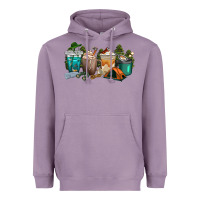 Lavender camping coffee cups Heavyweight Hoodie - texasbilliewilder