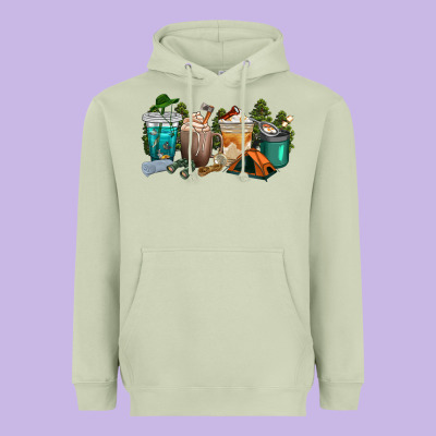 Heavyweight Hoodie camping coffee cups