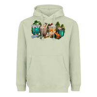 Matcha camping coffee cups Heavyweight Hoodie - texasbilliewilder