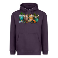 Plum camping coffee cups Heavyweight Hoodie - texasbilliewilder