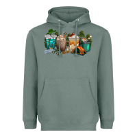 Sage camping coffee cups Heavyweight Hoodie - texasbilliewilder