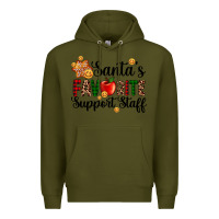 Army Green santa's favorite  sport staff Premium Hoodie - AdoDesignShop