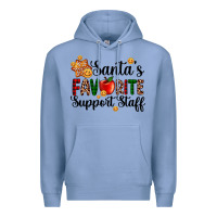 Colony Blue santa's favorite  sport staff Premium Hoodie - AdoDesignShop