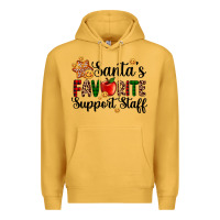 Mustard santa's favorite  sport staff Premium Hoodie - AdoDesignShop