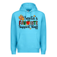 Ocean Blue santa's favorite  sport staff Premium Hoodie - AdoDesignShop