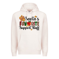 Pale Pink santa's favorite  sport staff Premium Hoodie - AdoDesignShop