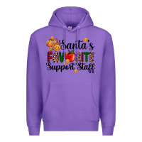 Purple santa's favorite  sport staff Premium Hoodie - AdoDesignShop