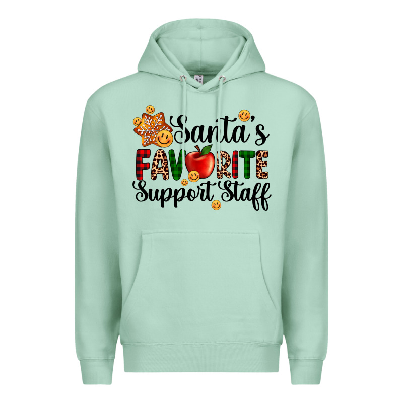Santa's Favorite  Sport Staff Premium Hoodie by AdoDesignShop | Teevron