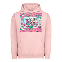 Pigment Salmon watercolor love nurse tumbler Urban Hoodie - BundleAndBundleShop