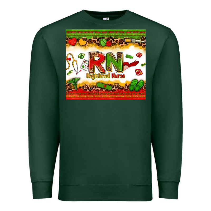 Registered Nurse Juneteenth Premium Sweatshirt by Zillion Design Studio | Teevron
