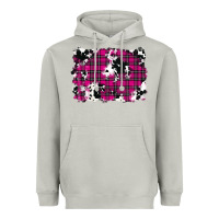 Moon Dust Pink Christmas Plaid Cowhide Pattern Background Heavyweight Hoodie - RanaPortraitStore