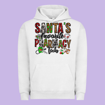 Santa's Favorite Pharmacy Tech Urban Hoodie Designed By Jasminsmagicworld