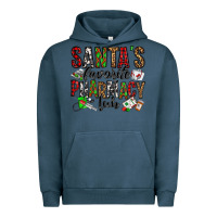 Pigment Midnight Navy santa's favorite pharmacy tech Urban Hoodie - Jasminsmagicworld