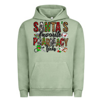 Pigment Oil Green santa's favorite pharmacy tech Urban Hoodie - Jasminsmagicworld