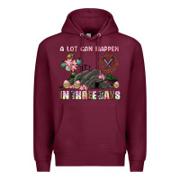 Burgundy easter a lot can happen in three days Premium Hoodie - AdoDesignShop