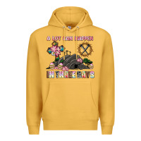 Mustard easter a lot can happen in three days Premium Hoodie - AdoDesignShop