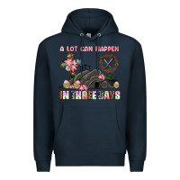 Navy easter a lot can happen in three days Premium Hoodie - AdoDesignShop