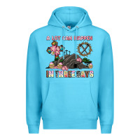 Ocean Blue easter a lot can happen in three days Premium Hoodie - AdoDesignShop