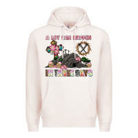 Pale Pink easter a lot can happen in three days Premium Hoodie - AdoDesignShop