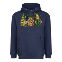 Navy camping gnomies Heavyweight Hoodie - texasbilliewilder