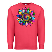 Cardinal tie dye sunflower Premium Sweatshirt - texasbilliewilder