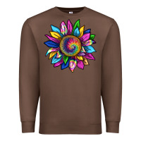 Chestnut tie dye sunflower Premium Sweatshirt - texasbilliewilder
