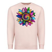 Pale Pink tie dye sunflower Premium Sweatshirt - texasbilliewilder
