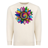 Sandshell tie dye sunflower Premium Sweatshirt - texasbilliewilder