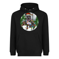 Black Pitbull And Farm Heavyweight Hoodie - RanaPortraitStore
