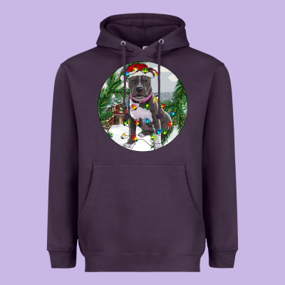 Heavyweight Hoodie Pitbull And Farm