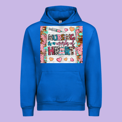 Nursing Is A Work Of Heart Tumbler Urban Hoodie Designed By Bundleandbundleshop