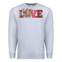 Heather Grey love cupid Premium Sweatshirt - RanaPortraitStore