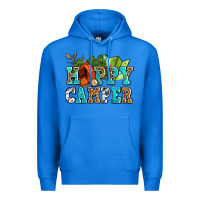 True Royal happy camper with trees and map Premium Hoodie - AdoDesignShop