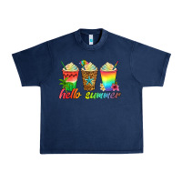 Navy hello summer Urban Heavy Tee - Artiststas