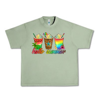 Oil Green hello summer Urban Heavy Tee - Artiststas