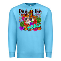 Ocean Blue mexican day of the dead Premium Sweatshirt - Zillion Design Studio