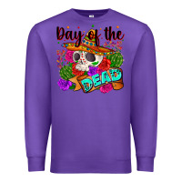 Purple mexican day of the dead Premium Sweatshirt - Zillion Design Studio
