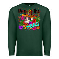 Sports Green mexican day of the dead Premium Sweatshirt - Zillion Design Studio