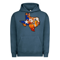 Pigment Midnight Navy texas map fall Urban Hoodie - JahusDesignShop