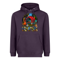Plum camping Heavyweight Hoodie - texasbilliewilder