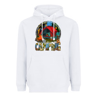 White camping Heavyweight Hoodie - texasbilliewilder