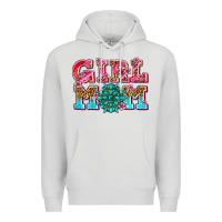 Dove Grey girl mom Premium Hoodie - AdoDesignShop