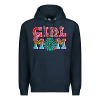Navy girl mom Premium Hoodie - AdoDesignShop