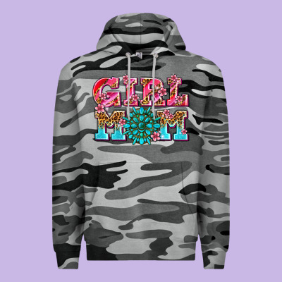 Girl Mom Premium Hoodie Designed By Adodesignshop
