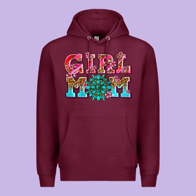 Girl Mom Premium Hoodie Designed By Adodesignshop