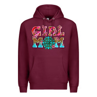 Burgundy girl mom Premium Hoodie - AdoDesignShop