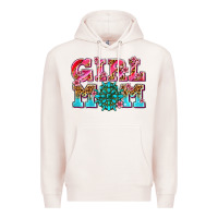 Pale Pink girl mom Premium Hoodie - AdoDesignShop